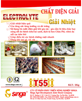 T55 - Electrolyte – Chất điện giải,Giải nhiệt