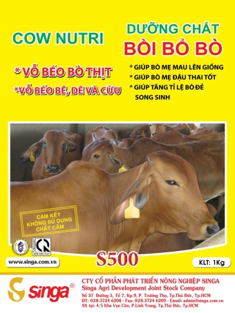 S500 - Cow Nutri - Dưỡng chất vỗ béo bò