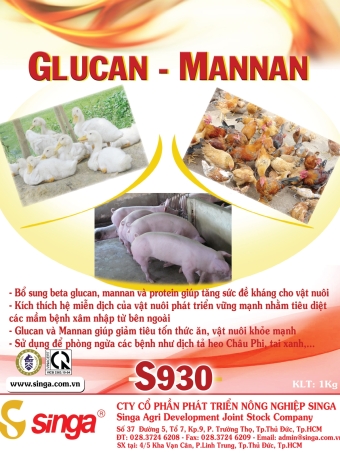 S930 - Glucan-mannan - Tăng sức đề kháng