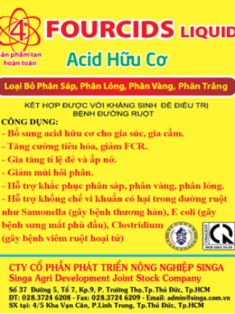 T950 ( nước) - Fourcids – Acid hữu cơ 