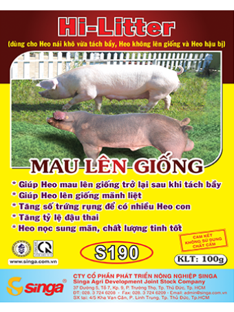 S190 - Hi-Litter - Mau lên giống