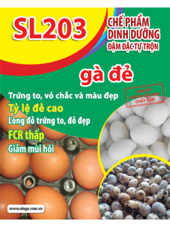 SL203 - Chế phẩm dinh dưỡng đậm đặc tự trộn cho gà đẻ