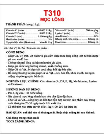 T310 - Hair push – Mọc lông