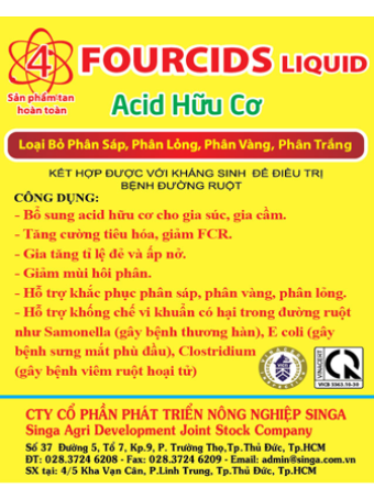 T950 ( nước) - Fourcids – Acid hữu cơ 