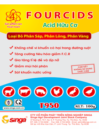 T950 ( Bột) - Fourcids – Acid hữu cơ
